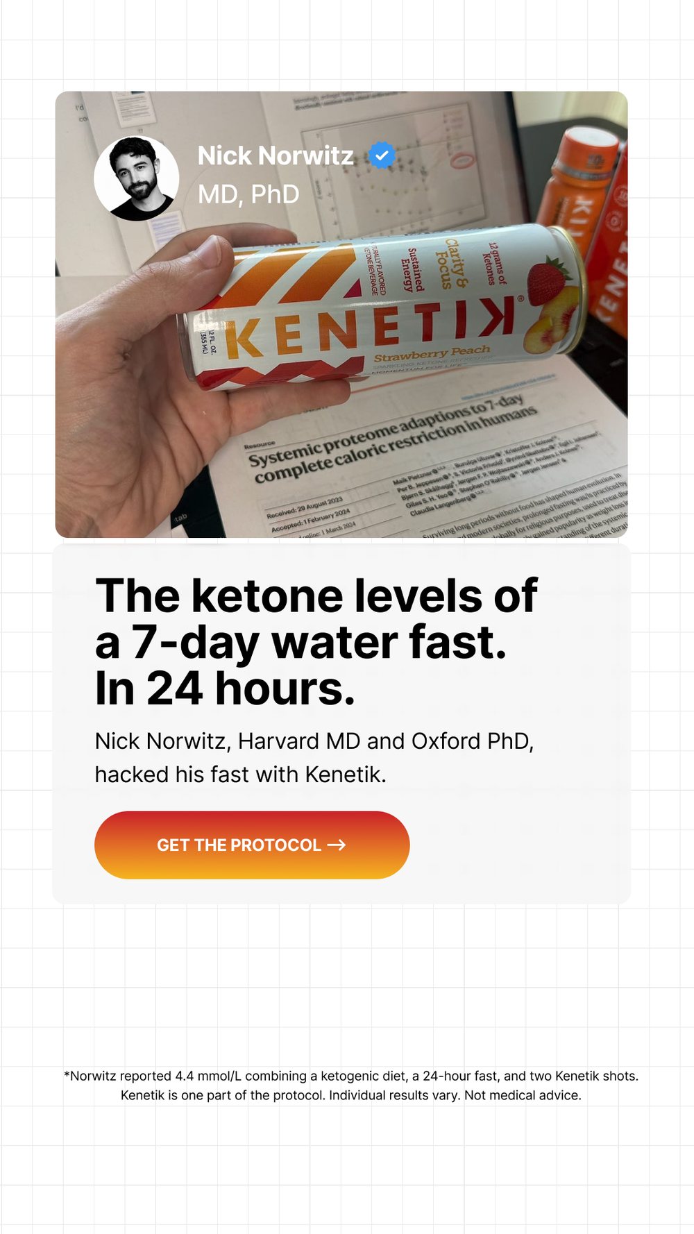 Kenetik: The claim made by somebody who does not sell it.